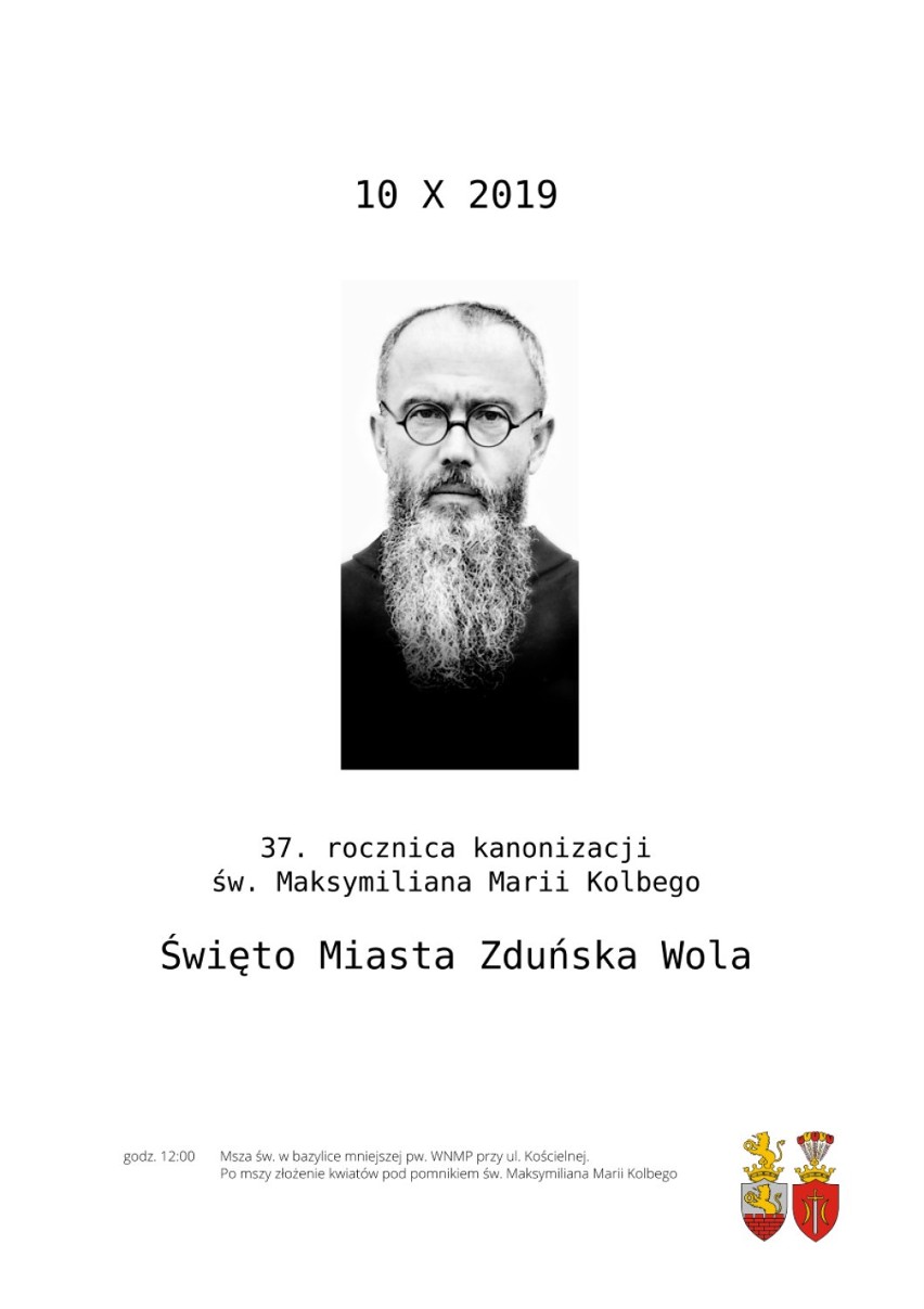 Zduńska Wola. Święto Miasta w czwartek, a Dni św. Maksymiliana od niedzieli