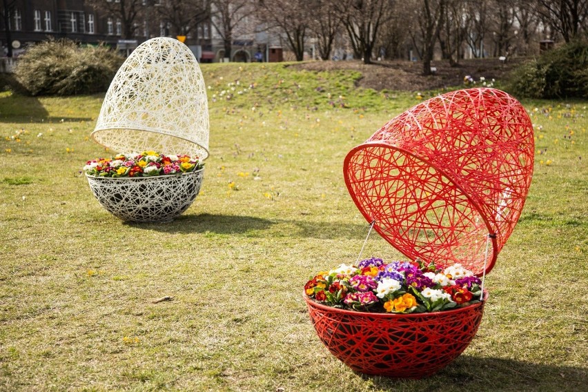 Wielkanocne dekoracje w Gliwicach