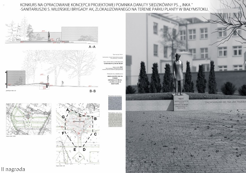 Pomnik Inki w Białymstoku. Konkurs rozstrzygnięty. Jaki projekt wygrał? [ZDJĘCIA]