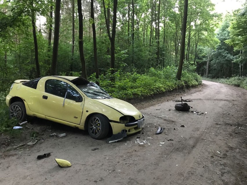 W gminie Jabłonowo Pomorskie pijana i bez prawa jazdy uderzyła w drzewo