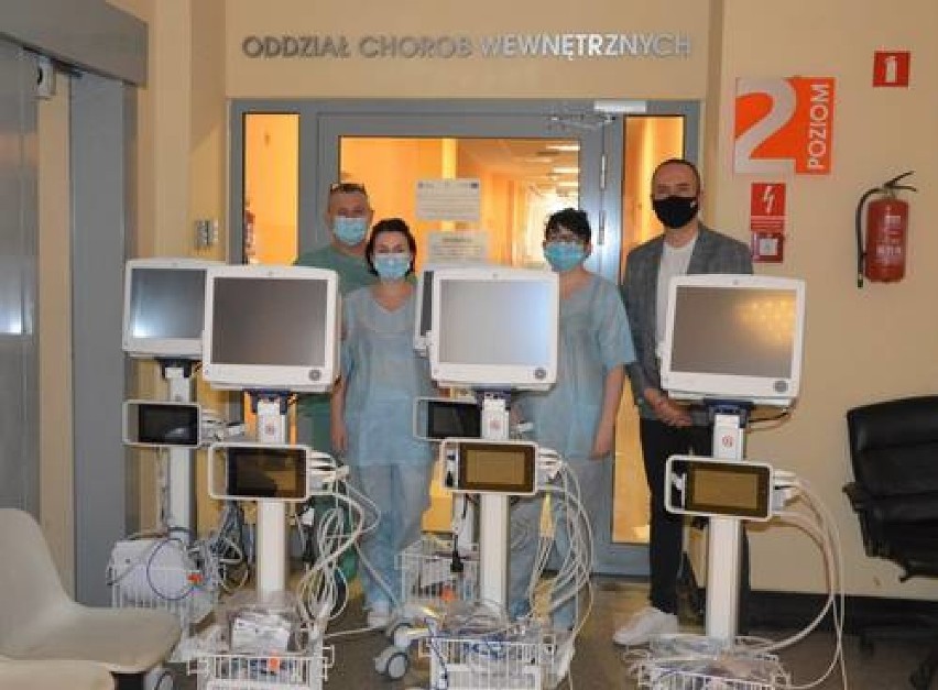  Szpital powiatowy w Myszkowie otrzymał nowe kardiomonitory. Są m.in. na oddziale covidowym  ZDJĘCIA