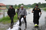 Woda wdziera się na targowisko miejskie w Opocznie. Burmistrz zdecydował o jego zamknięciu