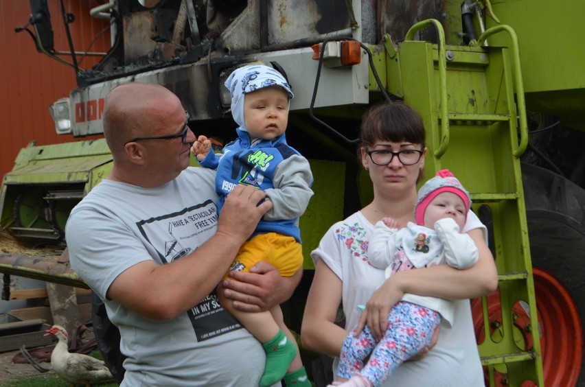 Rolnik z Nosocic, któremu spalił się kombajn i 5 hektarów zboża, prosi o pomoc 