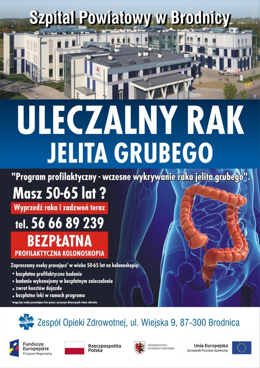 Szpital w Brodnicy zaprasza na bezpłatne badanie