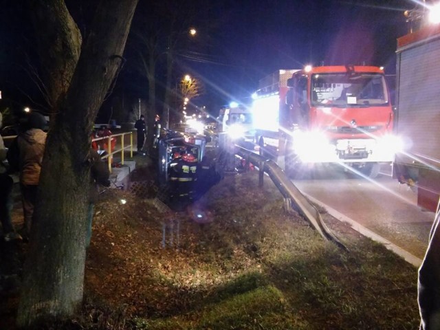 Wypadek w Zaborowie na drodze 713
