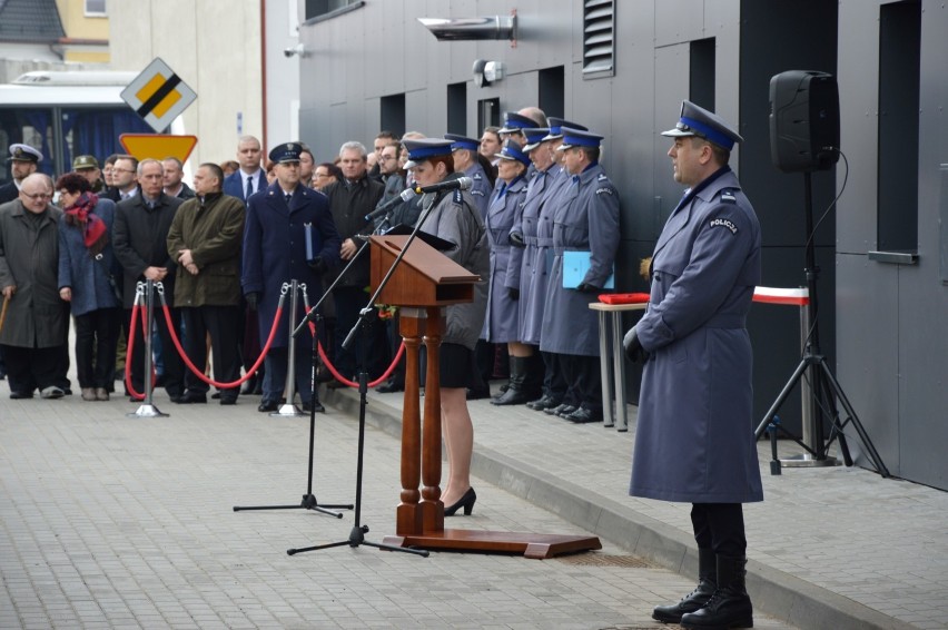Uroczyste otwarcie wyremontowanego budynku policji w Lęborku
