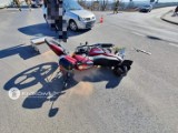 Dulowa. Zderzenie motocykla z samochodem osobowym na DK 79. Dwie osoby zostały ranne 