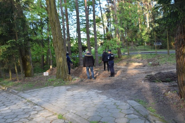 Na miejsce znaleziska szczątków ludzkich przyjechała policja