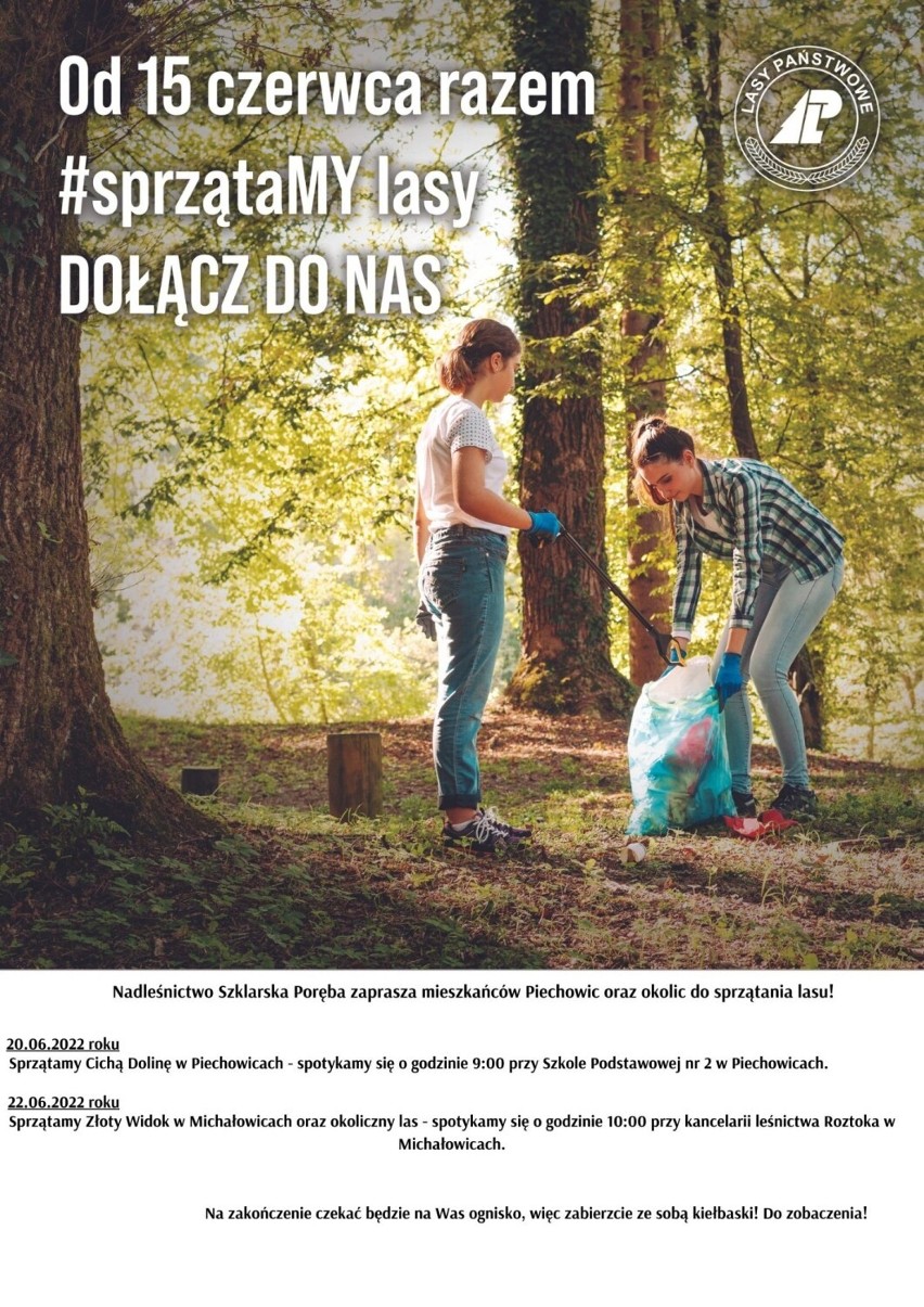 Nadleśnictwo Szklarska Poręba dołącza do akcji "SprzątaMY lasy"!