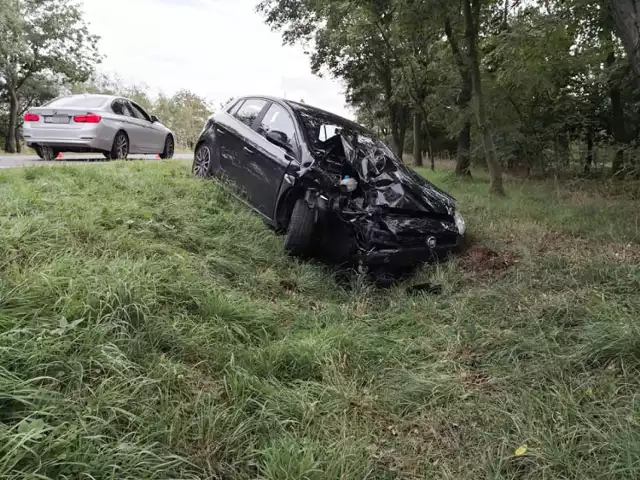 Wypadek na drodze Prochowice - Kawice.