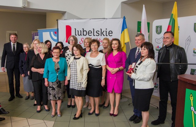 Spotkanie literatów w sali konferencyjnej UM we Włodawie. fot.