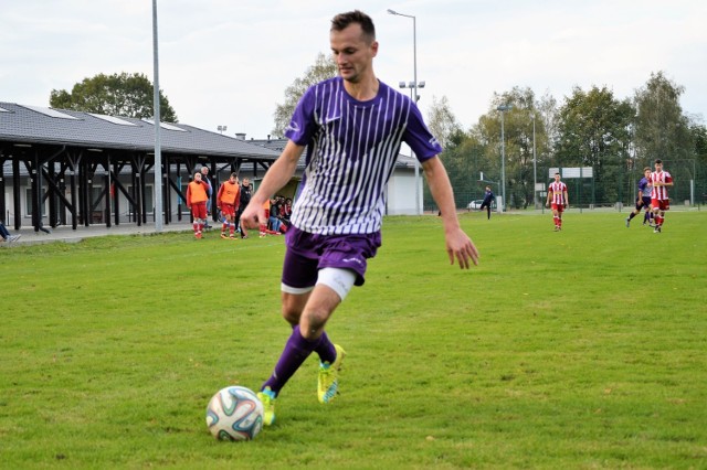 Przemysław Oczkowski zdobył "złotą bramkę" dla Hejnału w jego zwycięskim meczu w Rajsku 1:0, rozegranym w klasie A Oświęcim