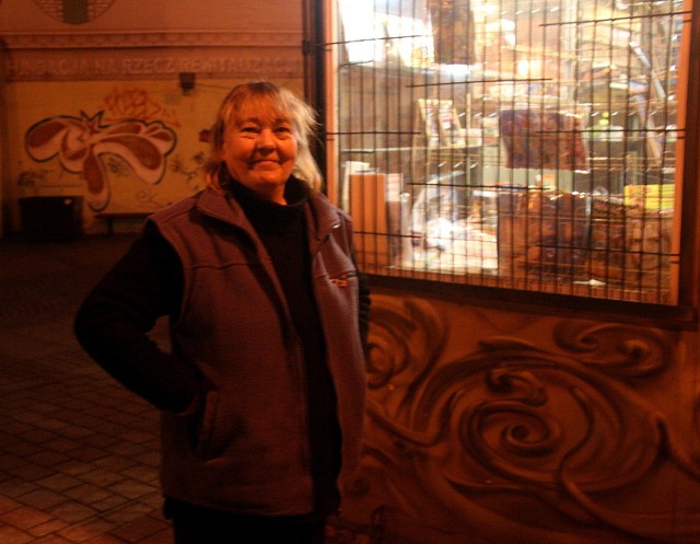 Pani Wanda Majewska od 1975 roku pracowała w kiosku na deptaku.