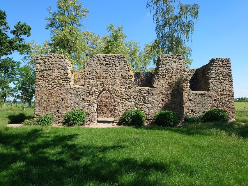 Gmina Kościan. Kamienny krzyż i ołtarz w ruinach kościoła w Gryżynie [FOTO]
