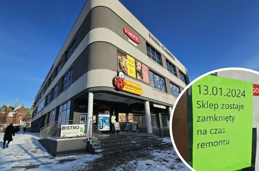 Zapowiada się remont marketu Biedronka w Kielcach.