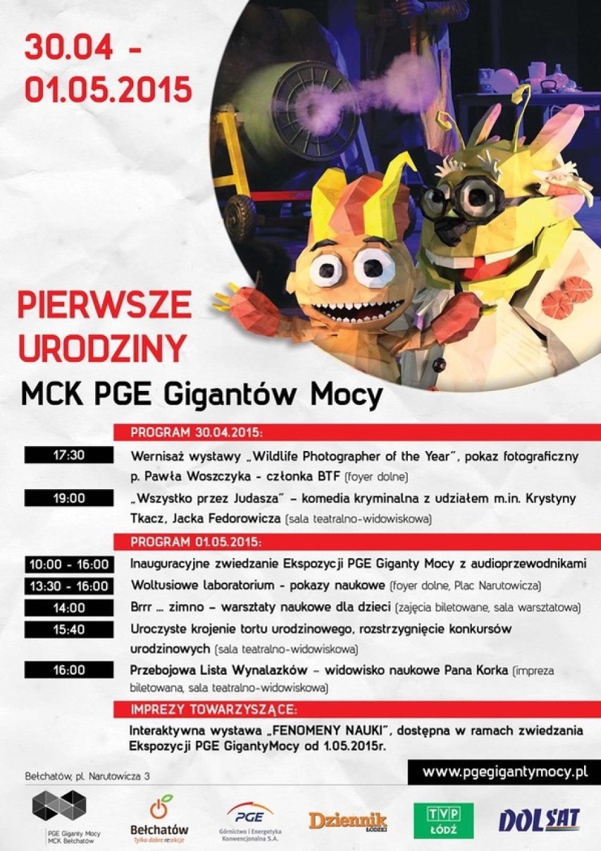 MCK PGE Giganty Mocy obchodzą pierwsze urodziny [PROGRAM]