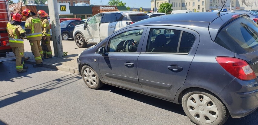 Wypadek na ul. Focha w Grudziądzu. Zderzyły się dwa samochody