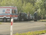 Wypadek pod Wągrowcem. Dwa samochody w rowie. Na miejsce wezwano służby ratunkowe i policję 