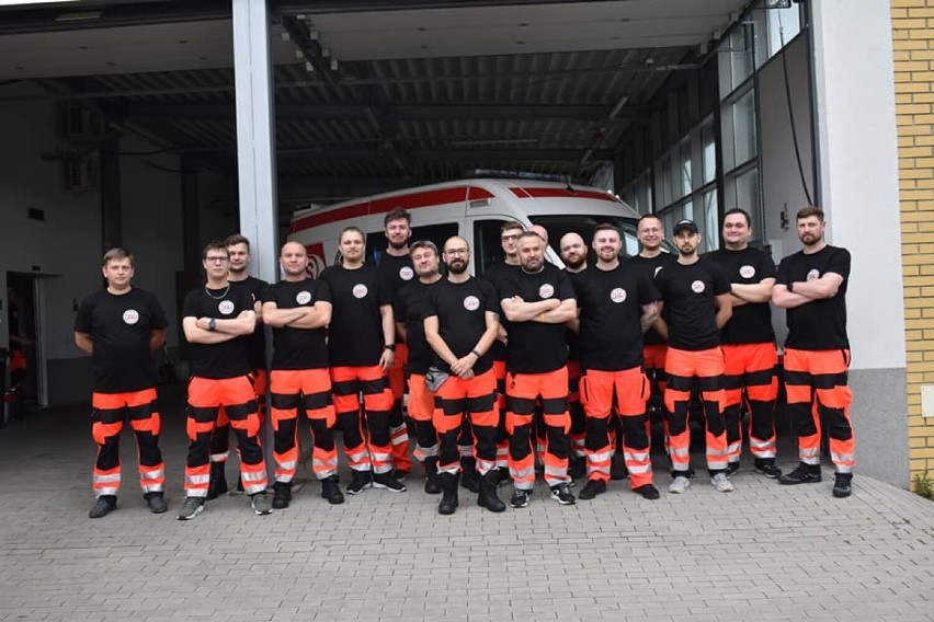 Pleszewscy ratownicy medyczni protestowali dziś we Wrocławiu