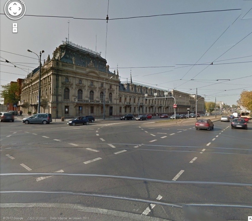 Pałac Poznańskiego w Google Street View