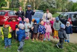 Legnica: Policjantka Wydziału Ruchu Drogowego Komendy Miejskiej Policji w Legnicy odwiedziła dzieci w przedszkolu "Moja Bajka" w Legnicy