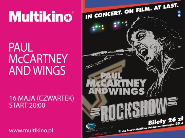 Multikino Rumia zaprasza na koncert Paul McCartney "Wings over America".