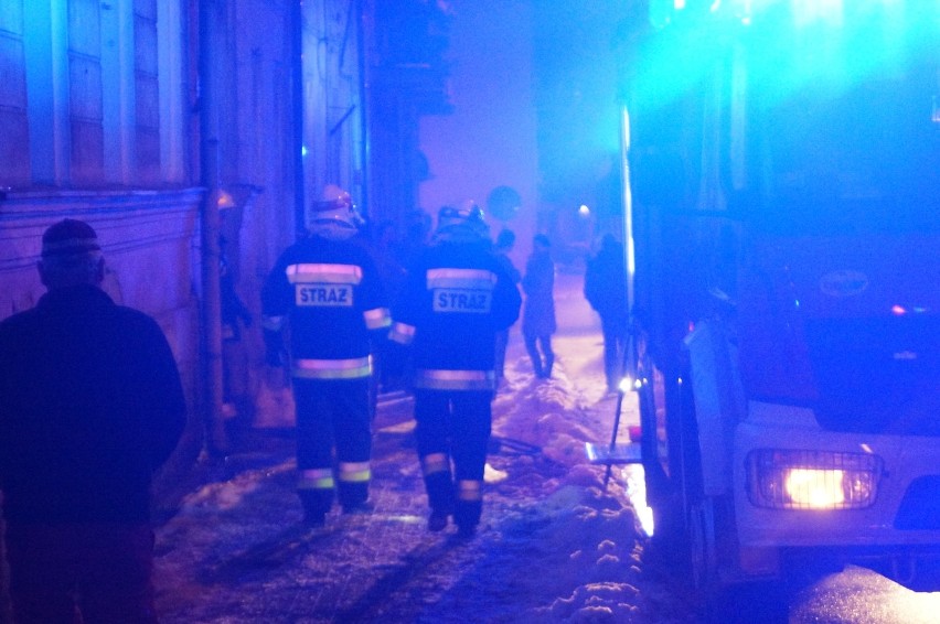 Pożar w kamienicy na ulicy Młynarskiej w Kaliszu