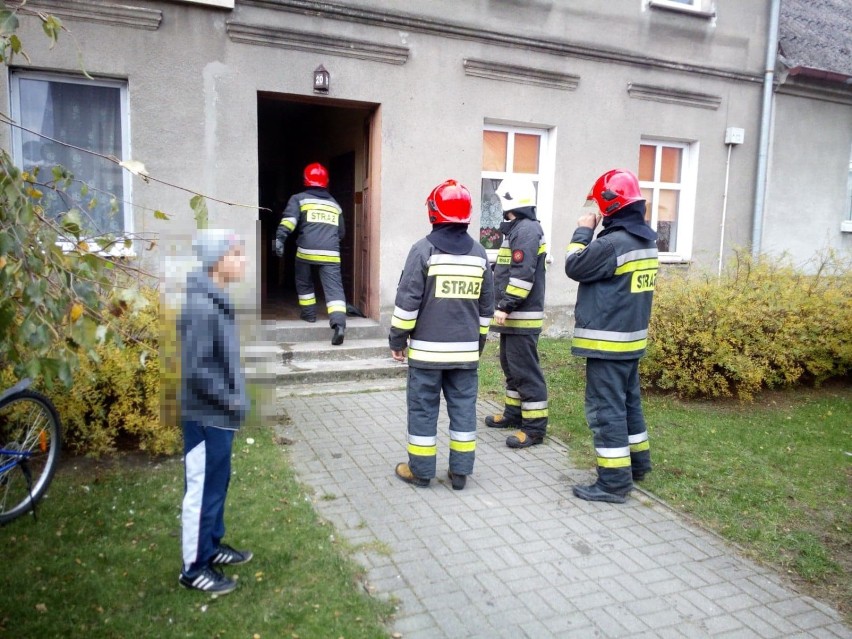 Pożar budynku w Skokach. Na miejsce wysłano strażaków