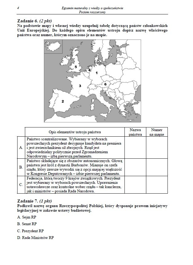 MATURA 2013. Wiedza o społeczeństwie - poziom rozszerzony [ARKUSZE, ODPOWIEDZI]