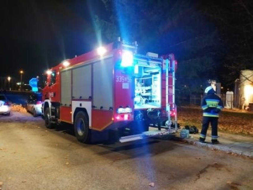 Pożar szpitala MSWiA na ulicy Grenadierów w Lublinie. Z ogniem walczyło 14 zastępów straży pożarnej