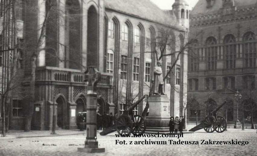 Pomnik cesarza Wilhelma, dwie zdobyte w 1914 roku belgijskie...