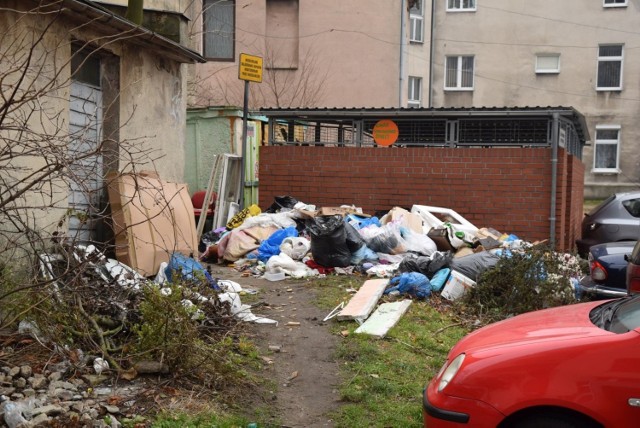 Problem ze śmieciami przy blokach na ulicy Owocowej w Zielonej Górze. Czy ktoś zajmie się tym bałaganem?