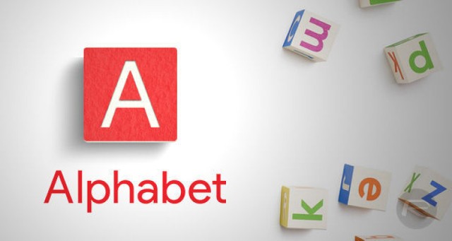 Grafika nawiązująca do "Alphabet INC".