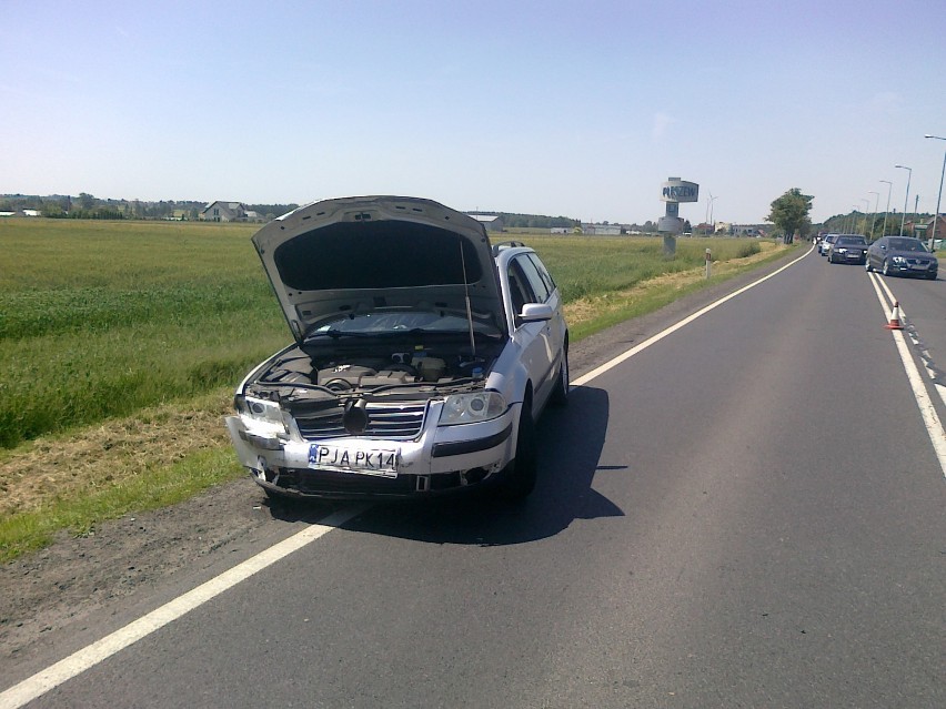 Wypadek na drodze krajowej nr 11 w Kowalewie