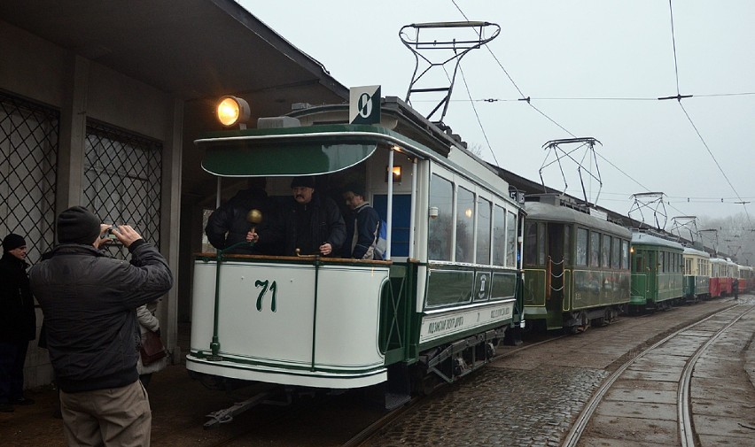 Parada zabytkowych tramwajów w Łodzi
