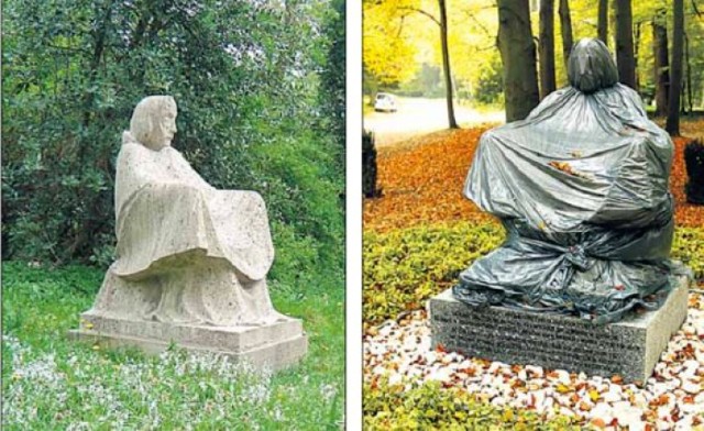 Na szczecińską nekropolię trafiła kopia słynnej rzeźby Ernsta ...