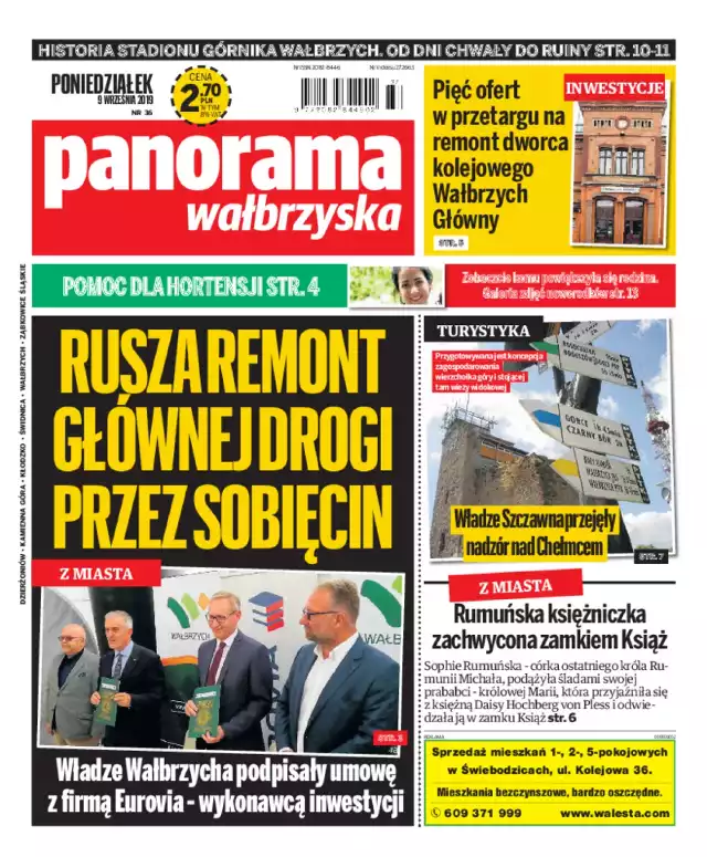 Panorama Wałbrzyska wydanie z 9 września 2019 r.