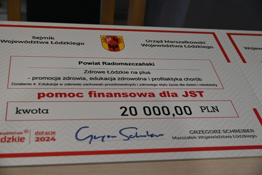 Dofinansowanie dla starostwa powiatowego w Radomsku i gmin z...