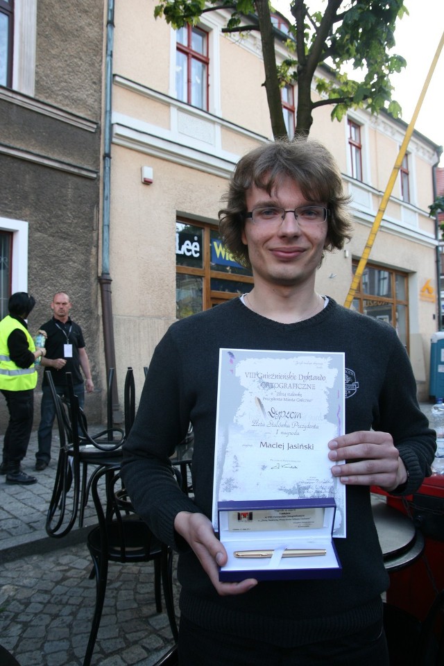 Maciej Jasiński jest studentem, w Gnieźnie mieszka od dwóch lat.