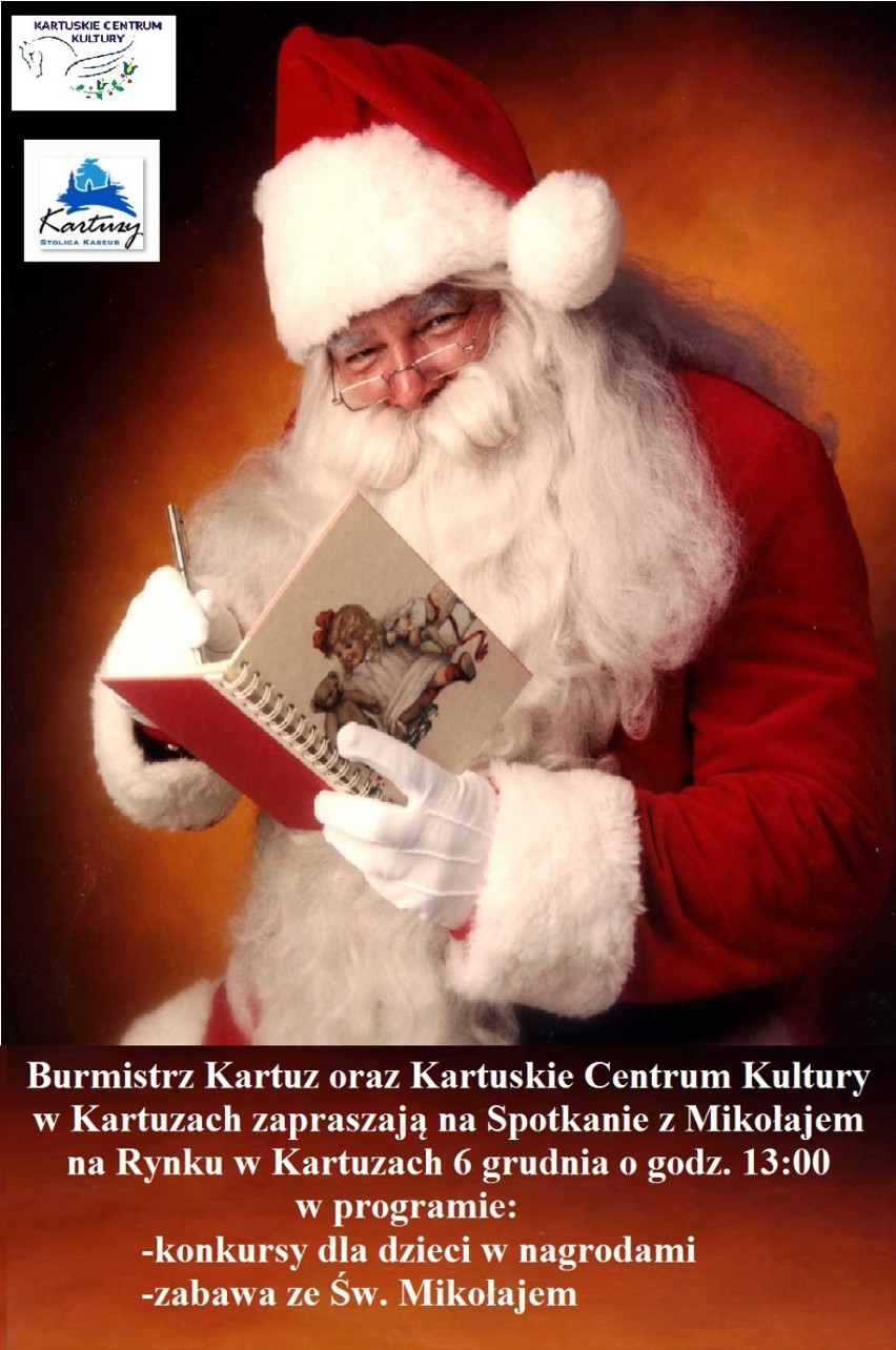 Spotkaj się z Mikołajem w Kartuzach - na basenie, 7 grudnia, wstęp wolny dla rodzin!