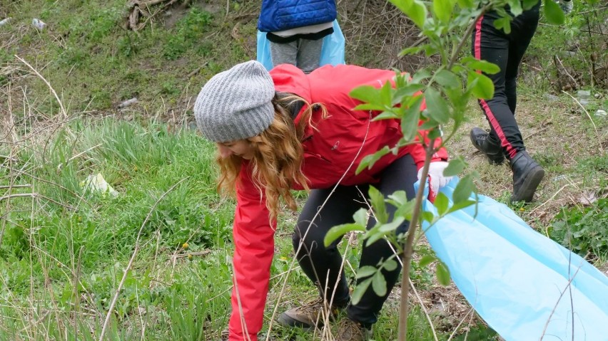 #TrashTag Challenge - sprzątaliśmy teren obok żłobka miejskiego i szkoły muzycznej [FOTO, FILM]