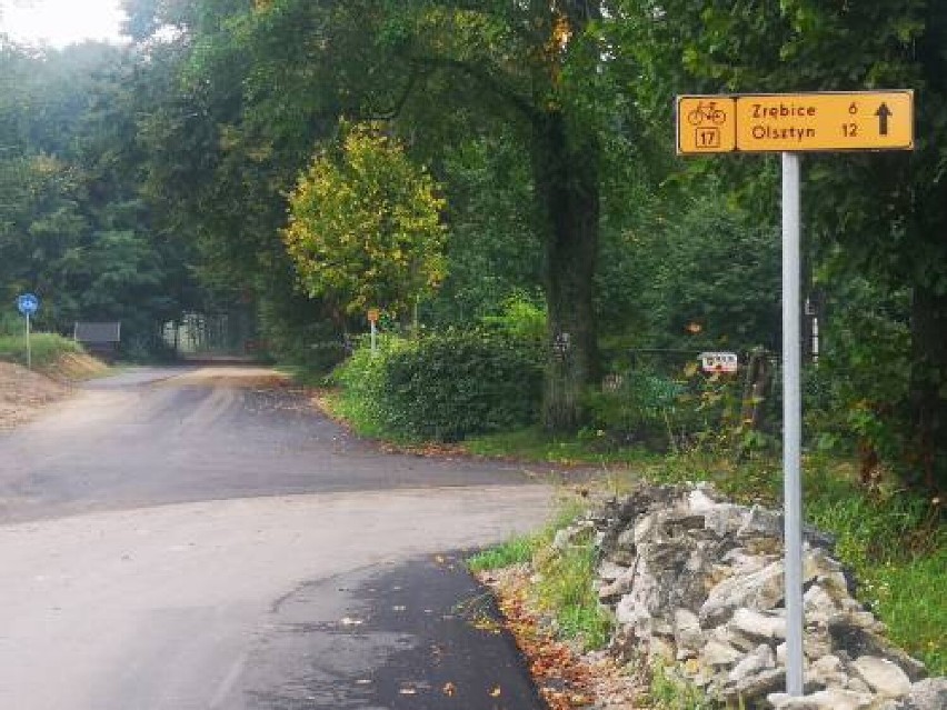 Będzie nowa ścieżka rowerowa na Jurze, w gminie Żarki. To już finał robót  ZDJĘCIA