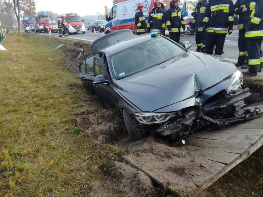 Kolizja w Brzezinach pod Kielcami