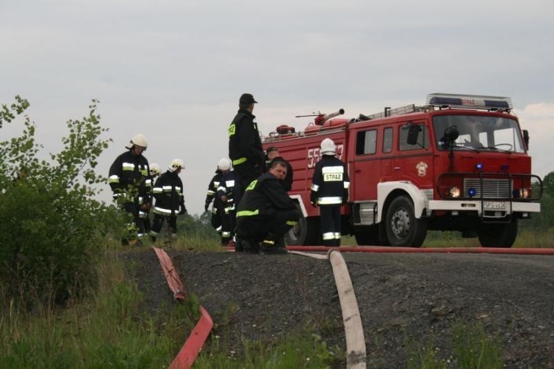 Ćwiczenia OSP z gminy Miedźna miały zgrać strażaków