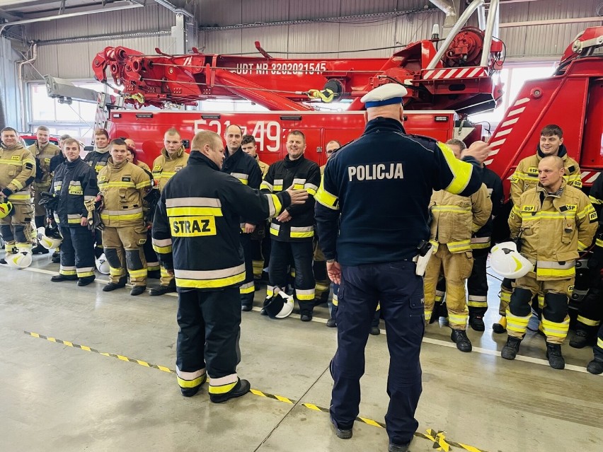 Wspólne szkolenie policjantów i strażaków OSP w powiecie stargardzkim