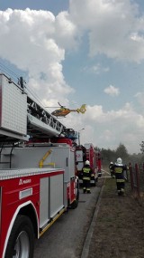 Tragiczny pożar w Lubomi - trwa akcja gaśnicza, na miejscu śmigłowiec LPR [ZDJĘCIA] AKTUALIZACJA