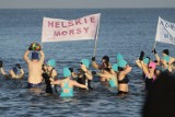 Nordowe Morsy z Władysławowa, Pucka, Jastarni i Helu wspólna kąpiel w Bałtyku ZDJĘCIA, FILM