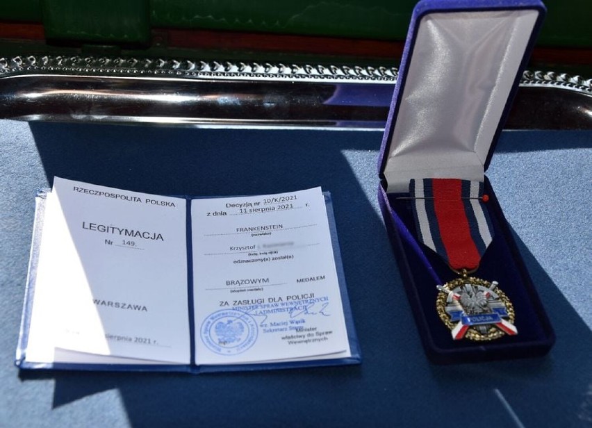 Brązowy Medal za Zasługi dla Policji dla Krzysztof...