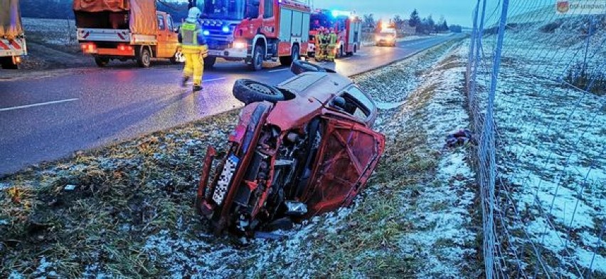 Gmina Łubowo. Wypadek przy S5 w Wierzycach