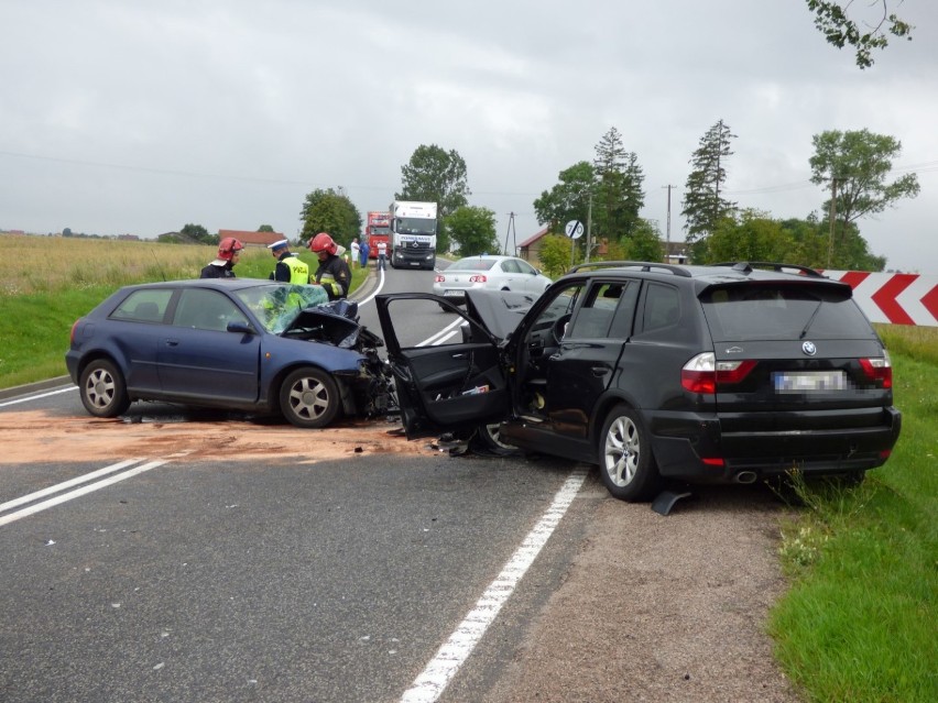 Wypadek między Barkowem a Uniechowem 18 07 2016